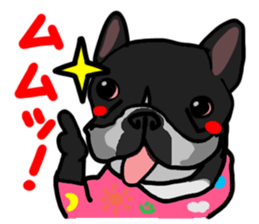 French bulldog family14 sticker #12531599