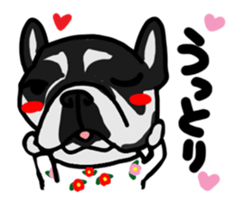 French bulldog family14 sticker #12531609