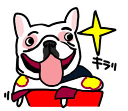 French bulldog family14 sticker #12531619