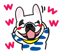 French bulldog family14 sticker #12531621