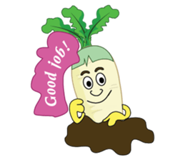 Funny Radish sticker #12532630