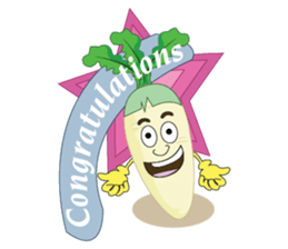 Funny Radish sticker #12532632