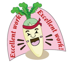Funny Radish sticker #12532634
