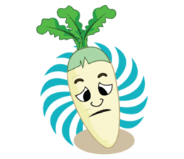 Funny Radish sticker #12532637