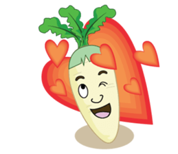 Funny Radish sticker #12532639