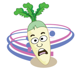 Funny Radish sticker #12532642