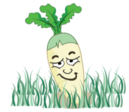Funny Radish sticker #12532646
