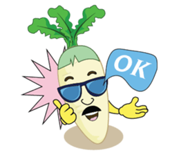 Funny Radish sticker #12532649