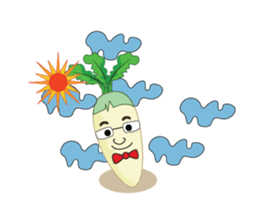 Funny Radish sticker #12532650