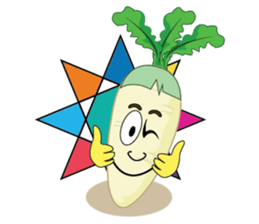 Funny Radish sticker #12532652