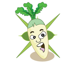 Funny Radish sticker #12532653