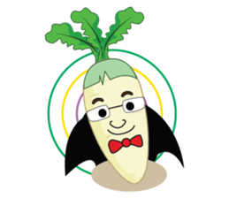 Funny Radish sticker #12532654
