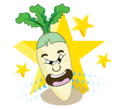Funny Radish sticker #12532655