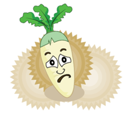 Funny Radish sticker #12532657