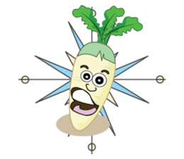 Funny Radish sticker #12532658