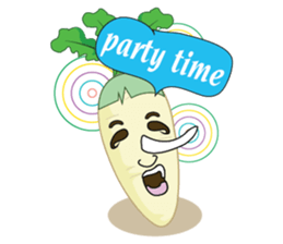 Funny Radish sticker #12532659