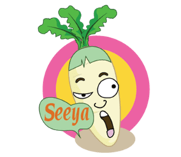 Funny Radish sticker #12532660