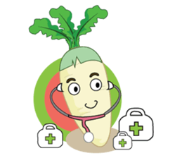 Funny Radish sticker #12532662