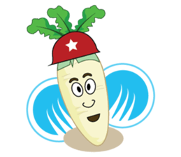 Funny Radish sticker #12532663
