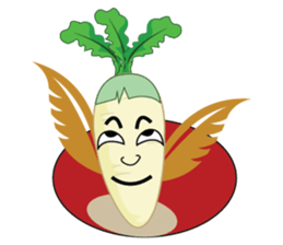 Funny Radish sticker #12532668