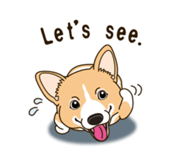Sticker of Welsh Corgi. (English) sticker #12534055