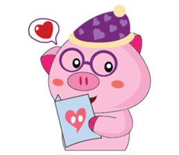 One of us: The Plump Pink, Love ! sticker #12534558