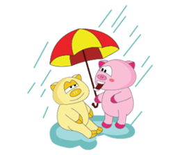 One of us: The Plump Pink, Love ! sticker #12534565