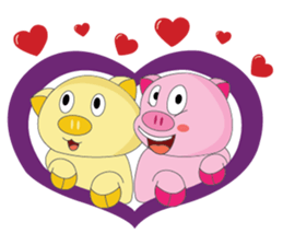 One of us: The Plump Pink, Love ! sticker #12534567