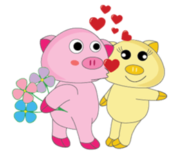 One of us: The Plump Pink, Love ! sticker #12534572