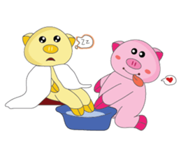 One of us: The Plump Pink, Love ! sticker #12534574