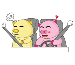 One of us: The Plump Pink, Love ! sticker #12534579