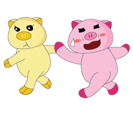 One of us: The Plump Pink, Love ! sticker #12534583