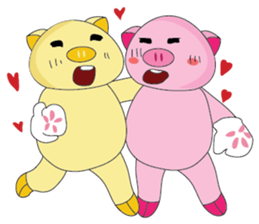 One of us: The Plump Pink, Love ! sticker #12534586