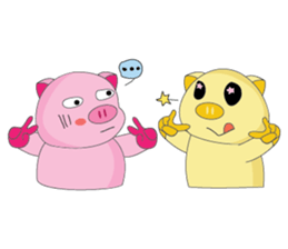 One of us: The Plump Pink, Love ! sticker #12534587