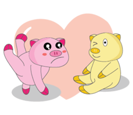 One of us: The Plump Pink, Love ! sticker #12534592