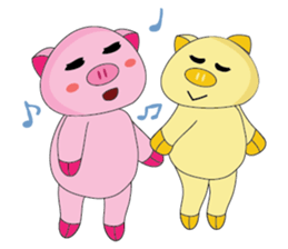 One of us: The Plump Pink, Love ! sticker #12534593