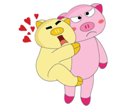 One of us: The Plump Pink, Love ! sticker #12534596