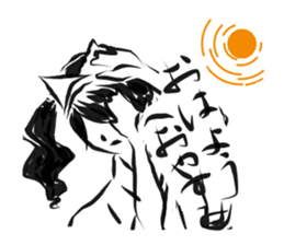 Pretty cat ear ghost sticker #12535611