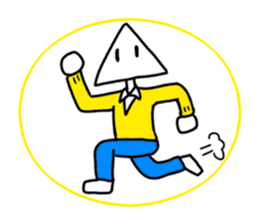 Student of triangle and square sticker #12535884
