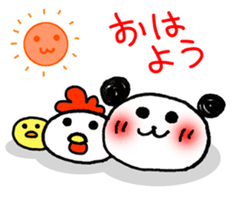 Hand-painted panda 6 sticker #12537118