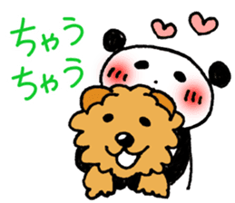 Hand-painted panda 6 sticker #12537128