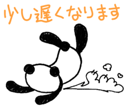Hand-painted panda 6 sticker #12537151