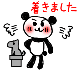 Hand-painted panda 6 sticker #12537152
