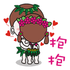 Mushrooms jump grass skirts sticker #12537391