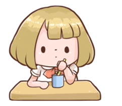 Schoolgirl Animation Sticker sticker #12537994