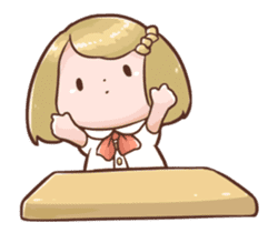 Schoolgirl Animation Sticker sticker #12537999