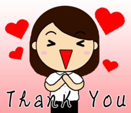 CUSTOMER SERVISE GIRL sticker #12538047