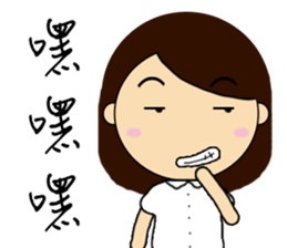 CUSTOMER SERVISE GIRL sticker #12538054