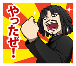 Dreadlocks of uncle sticker #12538331