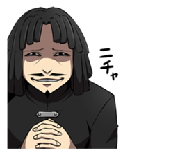 Dreadlocks of uncle sticker #12538335